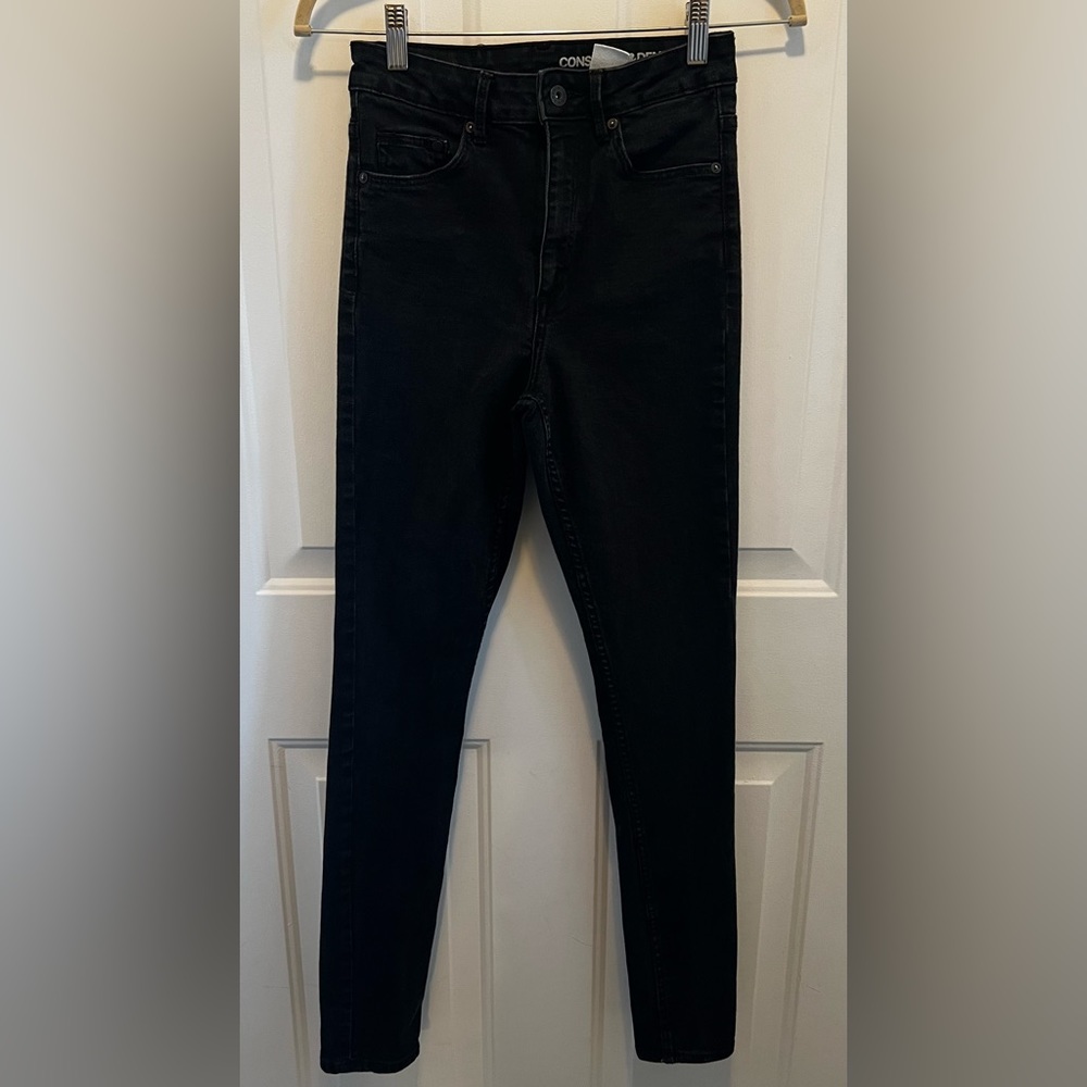 H&M High Waist Skinny Black Jean